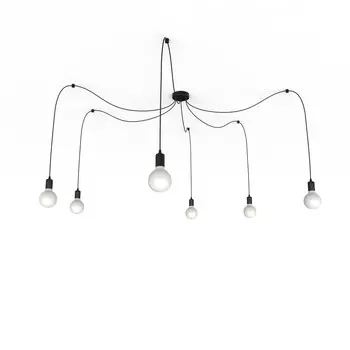 Подвесной светильник Lumicom, 6x6x6 см, черный глянцевый