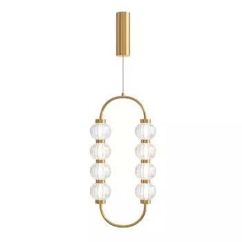 Подвесной светильник Maytoni Amulet LED вкл. золото из силикона и стекла, металл, 700 люмен, 16 Вт, для кухни, спальни, гостиной, столовой, прихожей. Maytoni GmbH