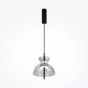 Подвесной светильник Maytoni Bangkok LED черный из стекла и металла 12Вт для кухни, спальни, гостиной, столовой, прихожей Maytoni GmbH