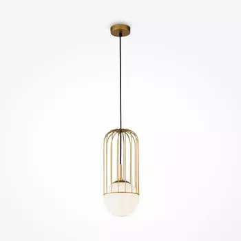 Подвесной светильник Maytoni Telford P362PL-01G 1xE27, золото, металл, без лампочки Maytoni GmbH