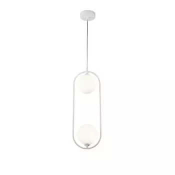 Подвесной светильник, металл, 2 лампочки, матовый белый, H 204см Maytoni GmbH