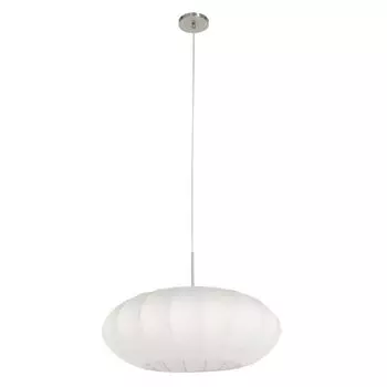 Подвесной светильник, металл, белый, шелк, D 60 см. Steinhauer