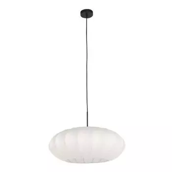 Подвесной светильник, металл, черно-белый, шелк, D 60 см. Steinhauer