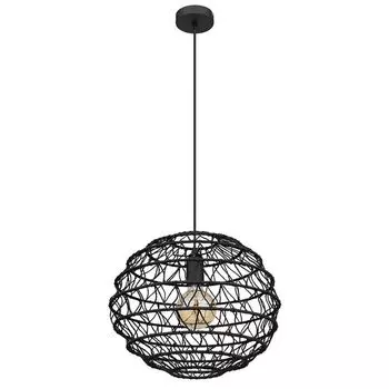 Подвесной светильник, металл, черный, бохо, E27, D 39 см Globo Lighting