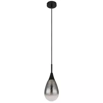 Подвесной светильник, металл, черный матовый, кракле, 1 лампочка Globo Lighting