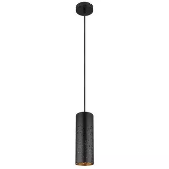 Подвесной светильник, металл, черный матовый, золотой, В 150 см etc-shop