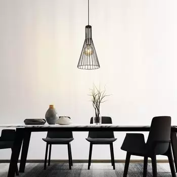 Подвесной светильник, металл, черный, состаренная латунь, H 120 см etc-shop