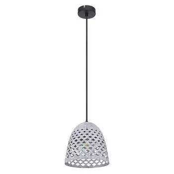 Подвесной светильник, металл, серый, черный, регулировка высоты, D 20 см. Globo Lighting