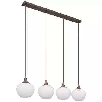 Подвесной светильник, металл, стекло, 4 лампочки, L 100 см. Globo Lighting