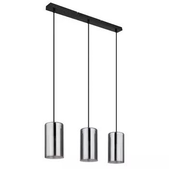 Подвесной светильник, металл, стекло, дымчатый, H 120 см Globo Lighting, черный