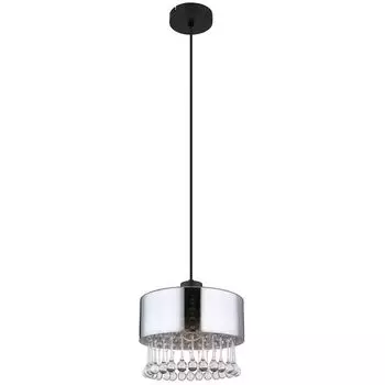Подвесной светильник, металл, стекло, кристаллы, 4, Г 25 см. Globo Lighting