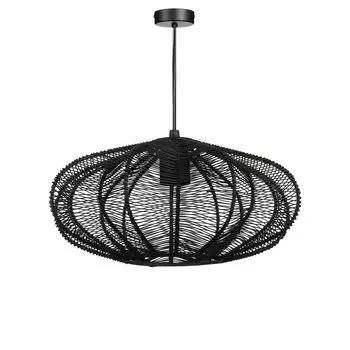 Подвесной светильник Mica Decorations Kanti - H17 x 31 см - металл - черный