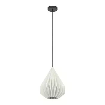 Подвесной светильник MINTING сталь черный, бумажно-белый E27 1X25W В:110см 31см с диммированием EGLO