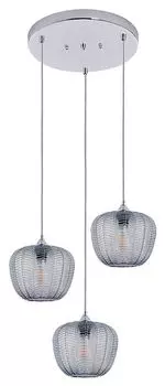 Подвесной светильник MONET металлический хром E27 3x MAX 40 Вт В: 170 см Д: 58,5 см с регулируемой яркостью Rabalux