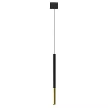 Подвесной светильник MOZAICA 1 черный/золотой 1xG9 12Вт сталь 100х8х8см Sollux Lighting