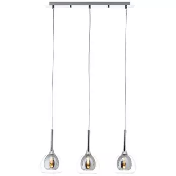 Подвесной светильник, можно укоротить, 120 х 66 х 16 см, 3 х Е14, макс. 40 Вт, металл/стекло. Lightbox