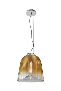 Подвесной светильник Musterring, 30x34 см, хром/золото