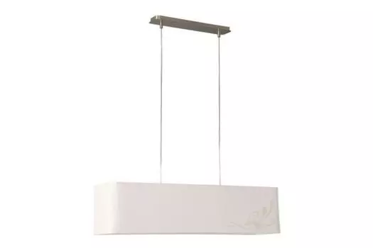 Подвесной светильник Nelson 3x E27 LED, подходящий подвесной светильник с цветочным рисунком кремового цвета Massive, белый