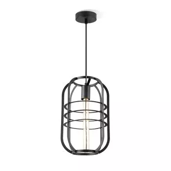 Подвесной светильник НЕРО 1-местный - E27 - черный 40см - промышленный дизайн Home Sweet Home