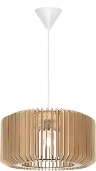 Подвесной светильник Nordlux "Asti", лампа E27 | без лампочек, натуральный материал, создает красивую игру света и тени 50,00 см, Высота: 25,00 см., коричневый