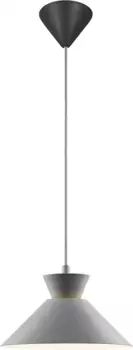 Подвесной светильник Nordlux "Циферблат", лампа E27 | без лампочек, скандинавская простота с четкими линиями, декоративный эффект подсветки 25,00 см, Высота: 13,50 см., серый