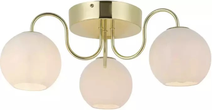 Подвесной светильник Nordlux "Franca", 3 лампочки, лампа E14 | без лампочек 13 см, Высота: 18 см, цвет Messing