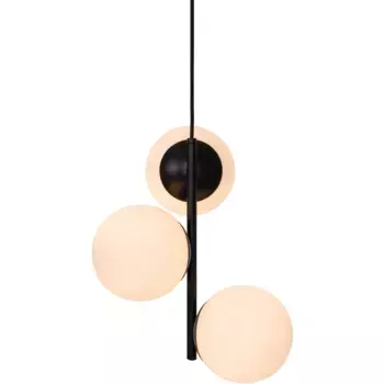 Подвесной светильник Nordlux «Lilly», 3 лампочки, лампочка E14 | без лампочки, подвесной светильник, подвесной светильник, белый/черный