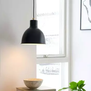 Подвесной светильник Nordlux Pop матового черного цвета E27, черный