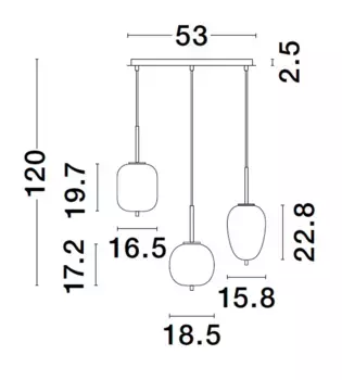 Подвесной светильник Nova Luce, черный