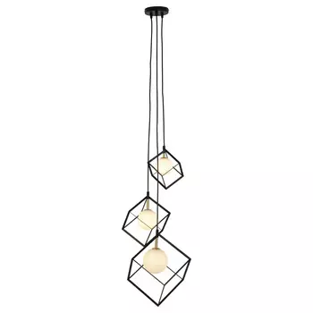 Подвесной светильник Nve, 147 см, черный/белый/золотой