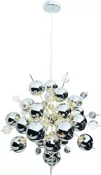 Подвесной светильник Nve, 65x150 см, прозрачный/хром