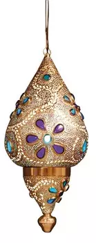 Подвесной светильник Nve; Цвет: яркий металл, синий, 6040012