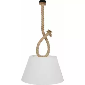 Подвесной светильник nve «Rope», 1 лампочка, лампа E27 | без лампочек, искл. 1x E27 макс. 40 Вт, джутовый канат, цвет natur