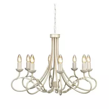 Подвесной светильник Olivia, слоновая кость/золото, 8 лампочек Elstead Lighting