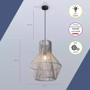 Подвесной светильник Paco Home, черный