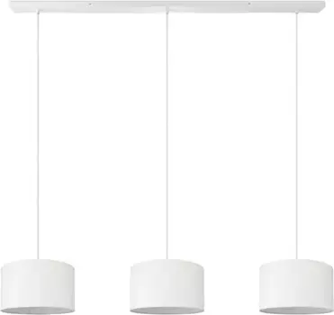 Подвесной светильник Paco Home "HUGO CANVAS UNI COLOR", лампа E27 | без лампочки, подвесной светильник для гостиной, подвесной светильник, абажур для столовой E27 Uni 28 см, Высота: 16 см, цвет wei wei