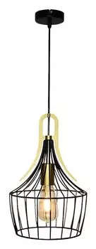 Подвесной светильник Parov черное золото E27 1x MAX 40 Вт Д: 120 см Ш: 24 см В: 36,5 см 24 см с регулируемой яркостью Rabalux