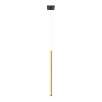 Подвесной светильник PASTELO 1 блестящее золото 1xG9 8W сталь 118x8x8см Sollux Lighting
