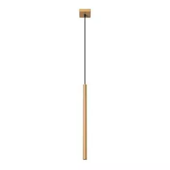 Подвесной светильник PASTELO 1 золотой 1xG9 8W сталь 120x3,5x3,5см Sollux Lighting