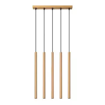 Подвесной светильник PASTELO 5L золотой 5xG9 8W сталь 103x5x45см Sollux Lighting
