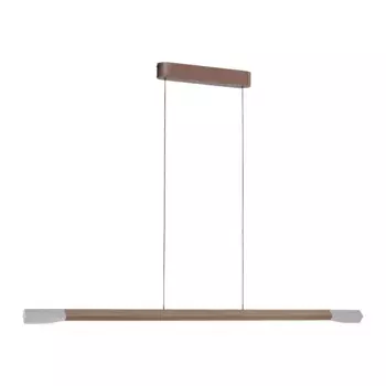 Подвесной светильник Paul Neuhaus «HOOP», 1 лампочка, источник света Светодиодная панель | Постоянно встроенный светодиод, светодиод, диммируемый, Simply Dim, память, после отключения от сети, Comfort Lift, цвет coffee