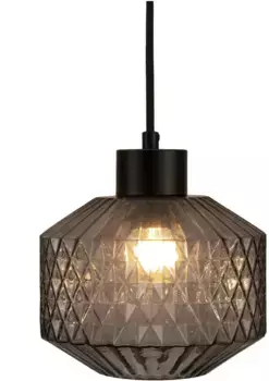 Подвесной светильник Pauleen "Сияние", 17 лампочек, лампочка E27 | без лампочки, E27, черное дымчатое стекло 17,8 см, Рост: 170 см, цвет rauchgrau