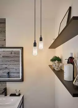 Подвесной светильник Paulmann Ketil IP44 max1x20W E27 черный 230В силикон/пластик