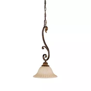 Подвесной светильник, потолочный светильник, стальное стекло, D 22,2 см etc-shop, коричневый