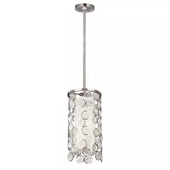 Подвесной светильник, потолочный светильник, стекло никель, D 17,8 см etc-shop