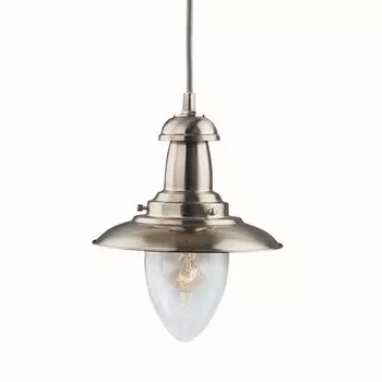 Подвесной светильник промышленный "Borgholzhausen" из нержавеющей стали, серебристого стекла, подвесной светильник для гостиной, обеденного стола Licht-Erlebnisse