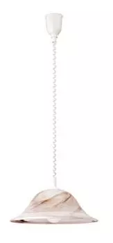 Подвесной светильник Rabalux Alabastro 1x E27 коричневый алебастр, белый, регулируемый по высоте, охра