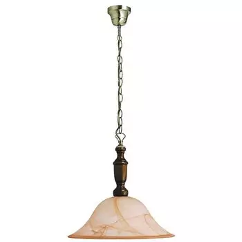 Подвесной светильник Rabalux Rustic 1x E27 латунь, орех, коричневый алебастр, бронза