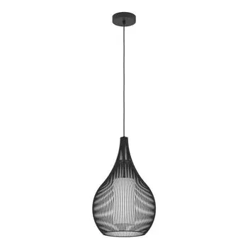 Подвесной светильник RAZONI 1 стальной черный E27 1X40W В:110см 42,5см с диммированием EGLO