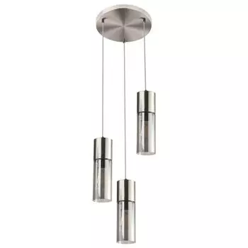 Подвесной светильник RGB LED, 3 подвеса, дымчатый, H 150 см, АННИКА etc-shop, белый